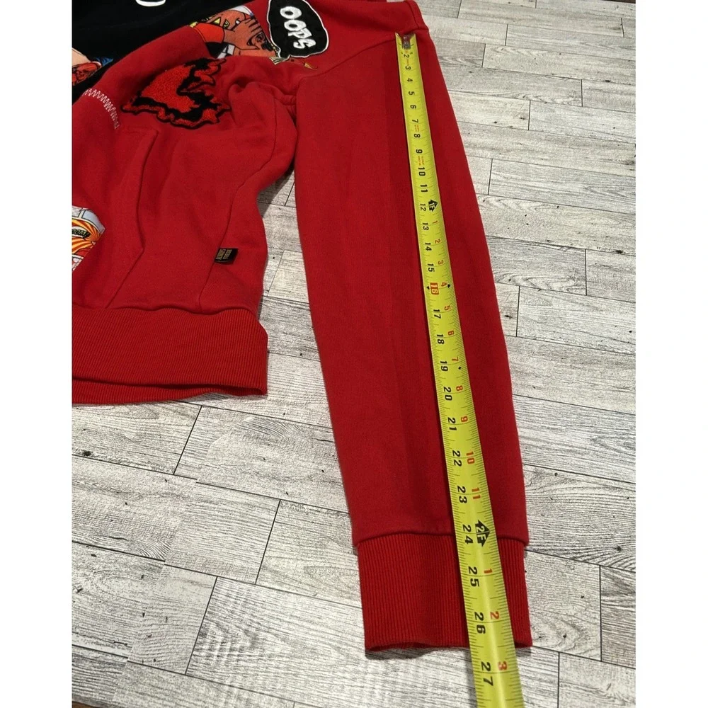 Kleep Reese Split Pullover Hoodie Size LARGE Streetwear Always Fresh Comic Print
